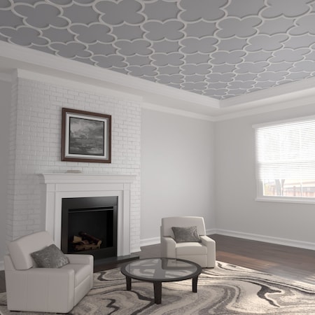 33W X 33H X 58T Small Woodall Decorative Fretwork Ceiling Panels In Architectural Grade PVC